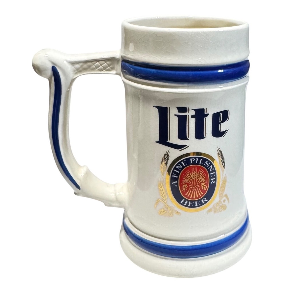 Miller Lite 1983 World Series Tavern Pool Beer Stein Caesars Palace